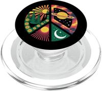Cosmic Nature Peace Sign Universe Earth Harmony Symbol PopSockets PopGrip for MagSafe