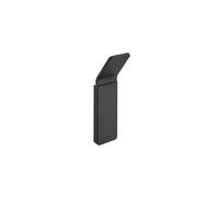 COSMIC NEA Heavy Duty Adhesive Wall Hook for Towel, Bathroom, Kitchen, with Adhesive Fastener or Screws, Stainless Steel Anti-Corrosion Accessory with Concealed Fixings, Matte Black