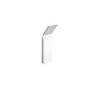 Cosmic NEA Rectangular and Contemporary Design Wall Hanger. Towel Hook with Adhesive or Screw Fixing. Matte White Metal Bathroom Accessory