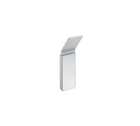 Cosmic NEA Rectangular and Contemporary Design Wall Hanger. Towel Hook with Adhesive or Screw Fixing. Metal Bathroom Accessory in Matte Steel Color