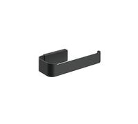 COSMIC Nea Toilet Paper Holder Without Cover for Square Design Bathroom. Installation with Screws or Adhesive. Matte Black Metal Toilet Paper Holder.