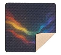 Cosmic Nebula Pride Flag Cute Foldable Baby Playmat for Floor Water Resistant Infant Play Activity Mat for Babies Infants Toddlers, 50'' x 50''