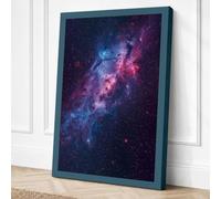 Cosmic Nebula Space Canvas Wall Art Print 18x12 Inch