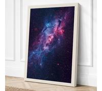 Cosmic Nebula Space Canvas Wall Art Print 24x16 Inch