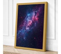 Cosmic Nebula Space Canvas Wall Art Print 30x20 Inch