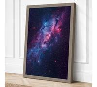 Cosmic Nebula Space Canvas Wall Art Print 36x24 Inch