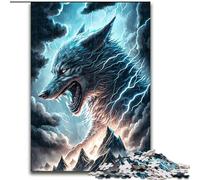 Cosmic Nebula Wolf Puzzles 1000 Pieces for Teenagers, Fun Games Every Piece Is Unique - Challenging Family Fun Game (26x38cm)