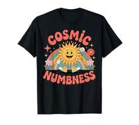 Cosmic Numbness Funny Retro Rainbow Kawaii Aesthetic Mood T-Shirt