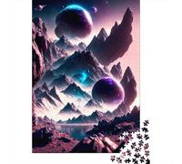 Cosmic Oasis 1000-Piece Jigsaw Puzzle for Adults, 52x38cm/1000pcs, Tabletop Entertainment at Home; Low-dust White Cardboard Pieces
