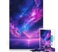 Cosmic Ocean Twilight with Shooting Star for Adults 1000 Piece Jigsaw Puzzle Leisure Game, Fine Detail, Fun Activity, Table Accent (38x52cm)