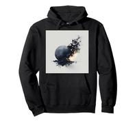 Cosmic Orb Shattering Abstract Space Art Pullover Hoodie