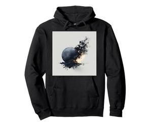 Cosmic Orb Shattering Abstract Space Art Pullover Hoodie