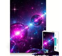 Cosmic Orbs in A Starry Universe 1000 Piece Jigsaw Puzzles for Adults Think Sharper, Fine Detail, Home Play, Xmas Idea (38x52cm)