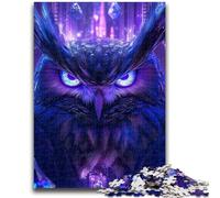 Cosmic Owl Jigsaw Puzzles for Adults 1000 Pieces,Help The Brain Exercise Addictive Toys to Cultivate Patience Great Gift (38x26cm)