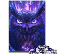 Cosmic Owl Jigsaw Puzzles for Teenagers,Challenging Game Toys Every Piece Is Unique - Challenging Family Fun Game (70X100cm)
