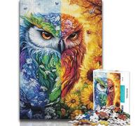 Cosmic Owl Jigsaws 1000 Pieces for Teenagers,Staycation Kill Time Every Piece Is Unique - Challenging Family Fun Game (38x26cm)