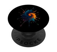 Cosmic Paint Splash Abstract Galaxy Art Design PopSockets Adhesive PopGrip