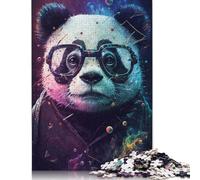 Cosmic Panda with Glasses Puzzles for Adults 1000 Piece Puzzle for Teenager Age 12 Years Up Christmas Eve Gifts 1000pcs (75x50cm)