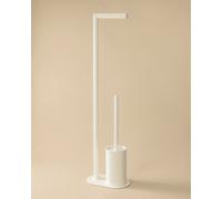 Cosmic Paper Holder With Toilet Brush, Matt White, Architect S+ Collection