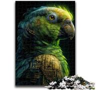 Cosmic Parrot 1000 Piece Jigsaw Puzzles, for Age 14+ Game Wall Decoration Unique Gifts for Birthday And Christmas 26x38cm