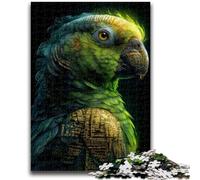 Cosmic Parrot JigsawPuzzle 1000 Pieces for Teenagers,Challenging Family Activity Games DIY Toy for Home Wall Decor Gifts (50x75cm)
