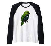 Cosmic Parrot Under The Moon Raglan Baseball Tee