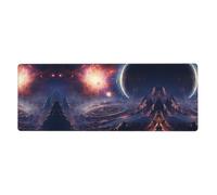 Cosmic Particle Printing Extra Large Mouse Pad 12x31.5in for Office, Gaming, and Learning - Durable, Comfortable, and Environmentally Friendly