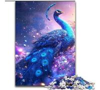 Cosmic Peacock 1000 Piece Jigsaw Puzzles for Adults Gifts, Educational Stress Relief Toy for Is Ideal As A Gift for The Whole Family (50x75cm)