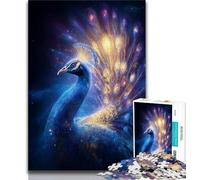 Cosmic Peacock Puzzles for Adults Teens 1000pc Puzzle,Toys Educational Games Stress Relieving Wishlist with Santa Claus 38x26cm