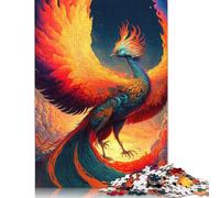 Cosmic Phoenix Wooden Jigsaw Puzzles for Adults, 500 Piece Puzzle Educational Games Jigsaw Puzzle Gifts for Christmas Birthday 500pcs (52x38cm)