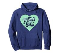 Cosmic Pisces Girl Heart Zodiac Astrology Girls Pullover Hoodie