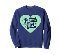 Cosmic Pisces Girl Heart Zodiac Astrology Girls Sweatshirt