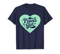 Cosmic Pisces Girl Heart Zodiac Astrology Girls T-Shirt