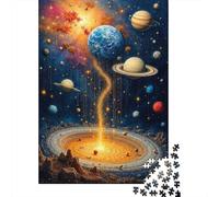 Cosmic Planet Journey 1000 Pieces Sturdy Cardboard Jigsaw Puzzle Jigsaw Collectors Challenging Game Decompression Gifts 70x50cm/1000pcs