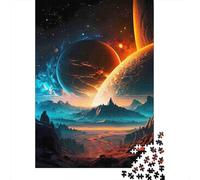 Cosmic Planet Landscape 1000 Pc Eco-friendly Paper Jigsaw Puzzle Kids Beginners Fun Game Beautiful Decoration 52x38cm/1000pcs