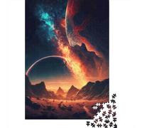Cosmic Planet Landscape 1000 Puzzles Adults Puzzle Adults Puzzle Puzzle Game Home Decoration Challenge High Difficulty 38x26cm/1000pcs