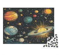 Cosmic Planets Jigsaw Puzzles Puzzles for Adults Kids. 1000 Piece Space Planet Impossible Challenge Toy Educational Games Home Decoration for Adults& Kids Age 14 Years Up 1000pcs (75x50cm)
