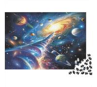 Cosmic Planets Jigsaw Puzzles Puzzles for Adults Kids. 1000 Pieces Galaxy Great Gifts Challenge Toy Educational Games Home Decoration for Adults& Kids Age 14 Years Up 1000pcs (75x50cm)