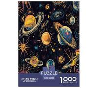 Cosmic Planets Jigsaw Puzzles Puzzles for Adults Kids. 1000 Pieces Impossible Challenge Toy Educational Games Home Decoration for Educational Games Gifts 38x26cm/1000pcs