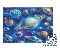 Cosmic Planets Jigsaw Puzzles Puzzles for Adults Kids. 1000 Pieces Space Planet Impossible Challenge Toy Educational Game Home Decoration for Adults& Kids Age 14 Years Up 1000pcs (75x50cm)