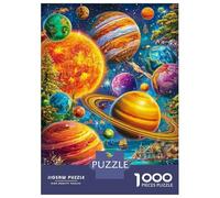 Cosmic Planets Puzzle 1000 Pcs Impossible Jigsaw Puzzle, Challenge Puzzle for Adults & for Age 14 And Up 70x50cm/1000pcs