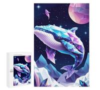 Cosmic Polygon Whale Jigsaw Puzzle, 1000 PCS, Relaxing Activity for Adults, A for Adult Puzzle Lovers, at Home