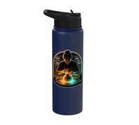 Cosmic Potter Art Shape Clay Your Path Design Stainless Steel Insulated Water Bottle