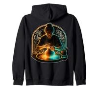 Cosmic Potter Art Shape Clay Your Path Design Zip Hoodie