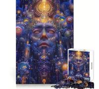 Cosmic Psyche for Adults 1000 Piece Jigsaw Puzzle Brain Power, Tight Edge, Fun Challenge, Night Game (38x26cm)