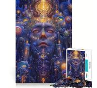 Cosmic Psyche for Adults 1000 Piece Jigsaw Puzzle Brain Power, Tight Edge, Fun Challenge, Night Game (38x26cm)