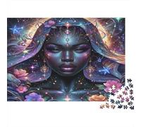 Cosmic Queen Puzzle 1000 Pieces Recycled Paper for Adults Puzzle for Adults Educational Game Challenge Fun Home Present Great Gift for Kids Age 12 Years Up 38x26cm/1000pcs