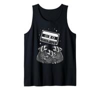 Cosmic Raccoons Worship Retro Cassette Mixtape Tank Top