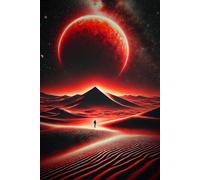 Cosmic Red Desert Notebook: 200 Lined Pages Journal | Galaxy, Space & Sci-Fi Inspired Notebook for Writing, Notes, Journaling & Creative Ideas