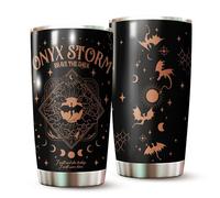 Cosmic Ripple Basgiath Gifts - Storm Brave The Dark Tumblers - Fourth Dragon Rider Book Mug - Fantasy Bookworm Cup - Dragon Wing 20 Oz Tumbler - Onyx Gifts For Book Lovers on Christmas, Birthday